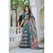 Picture of Pretty Cotton & Linen Teal Saree