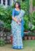 Picture of Beauteous Cotton & Linen Light Steel Blue Saree