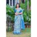 Picture of Beauteous Cotton & Linen Light Steel Blue Saree