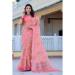 Picture of Marvelous Cotton & Linen Dark Salmon Saree