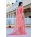 Picture of Marvelous Cotton & Linen Dark Salmon Saree