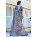 Picture of Well Formed Cotton & Linen Light Slate Grey Saree
