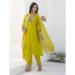 Picture of Cotton Dark Golden Rod Readymade Salwar Kameez