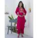 Picture of Well Formed Cotton Dark Red Readymade Salwar Kameez