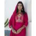 Picture of Well Formed Cotton Dark Red Readymade Salwar Kameez