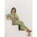 Picture of Stunning Cotton Dark Khaki Readymade Salwar Kameez
