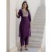 Picture of Sublime Cotton Purple Readymade Salwar Kameez