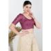 Picture of Statuesque Chiffon Sienna & Purple Designer Blouse