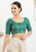 Picture of Stunning Chiffon Light Sea Green Designer Blouse