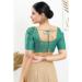 Picture of Resplendent Chiffon Dark Sea Green Designer Blouse