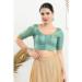 Picture of Delightful Chiffon Cadet Blue Designer Blouse