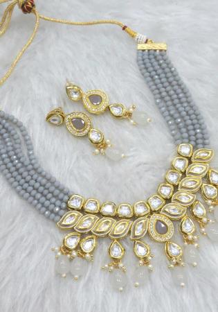 Picture of Wonderful Slate Grey Necklace Set