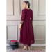 Picture of Stunning Silk Maroon Readymade Salwar Kameez