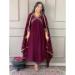 Picture of Stunning Silk Maroon Readymade Salwar Kameez