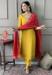 Picture of Beauteous Silk Dark Golden Rod Readymade Salwar Kameez