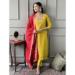 Picture of Beauteous Silk Dark Golden Rod Readymade Salwar Kameez