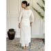 Picture of Sublime Silk White Smoke Readymade Salwar Kameez