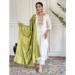 Picture of Sublime Silk White Smoke Readymade Salwar Kameez