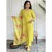 Picture of Nice Silk Golden Rod Readymade Salwar Kameez