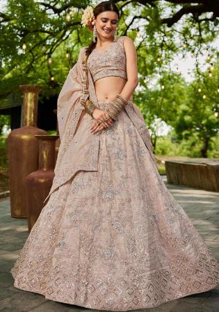 Picture of Stunning Chiffon Dark Grey Lehenga Choli