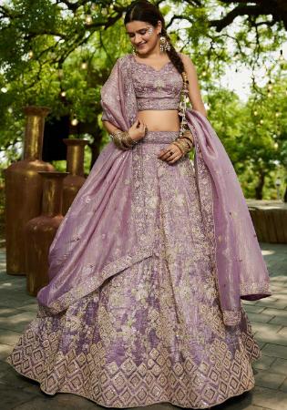 Picture of Appealing Chiffon Grey Lehenga Choli