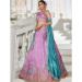 Picture of Admirable Chiffon Plum Lehenga Choli