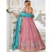 Picture of Good Looking Chiffon Rosy Brown Lehenga Choli