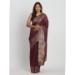 Picture of Well Formed Cotton & Linen Purple Saree
