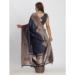 Picture of Gorgeous Cotton & Linen Dark Slate Grey Saree