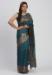 Picture of Wonderful Cotton & Linen Dark Slate Grey Saree