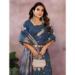 Picture of Delightful Silk Dark Slate Grey Saree