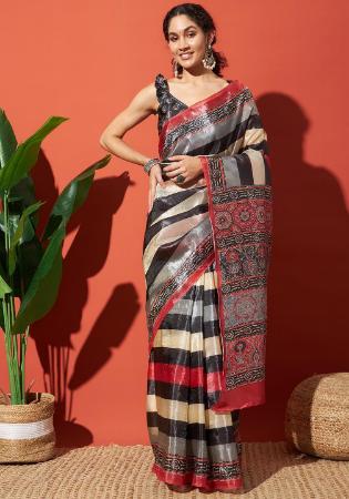 Picture of Ravishing Chiffon Dim Gray Saree
