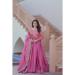 Picture of Excellent Chiffon Pale Violet Red Readymade Gown