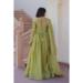 Picture of Exquisite Chiffon Dark Khaki Readymade Gown