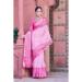 Picture of Fine Cotton & Linen Pink Saree