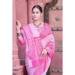 Picture of Fine Cotton & Linen Pink Saree