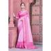 Picture of Fine Cotton & Linen Pink Saree