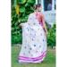 Picture of Beautiful Cotton & Linen Lavender Saree