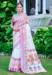 Picture of Statuesque Cotton & Linen Alice Blue Saree