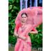 Picture of Exquisite Cotton & Linen Light Pink Saree