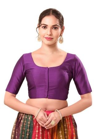 Picture of Well Formed Chiffon Brown Designer Blouse