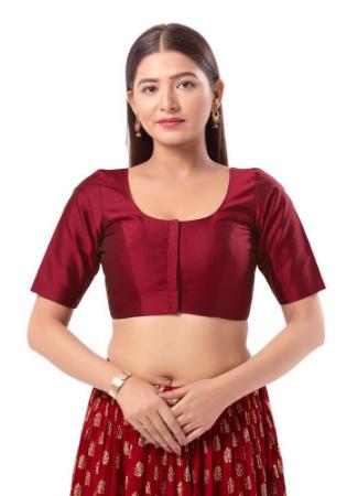 Picture of Superb Chiffon Maroon Designer Blouse