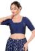 Picture of Admirable Chiffon Navy Blue Designer Blouse