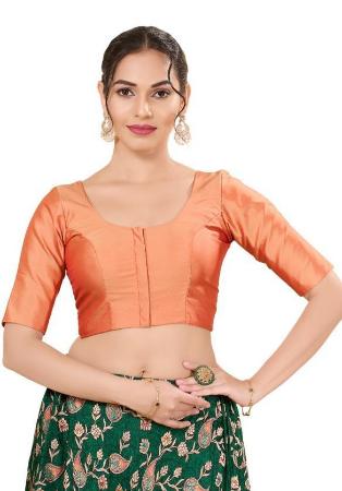 Picture of Admirable Chiffon Light Salmon Designer Blouse