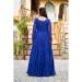 Picture of Good Looking Georgette Midnight Blue Readymade Gown