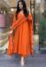 Picture of Chiffon & Silk Tomato Readymade Salwar Kameez