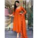 Picture of Chiffon & Silk Tomato Readymade Salwar Kameez