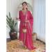 Picture of Chiffon & Silk Medium Violet Red Readymade Salwar Kameez
