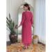 Picture of Chiffon & Silk Medium Violet Red Readymade Salwar Kameez