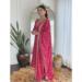 Picture of Chiffon & Silk Medium Violet Red Readymade Salwar Kameez